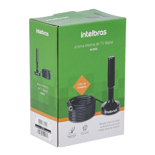 Antena de TV Interna HDTV/UHF AI 2031 Intelbras