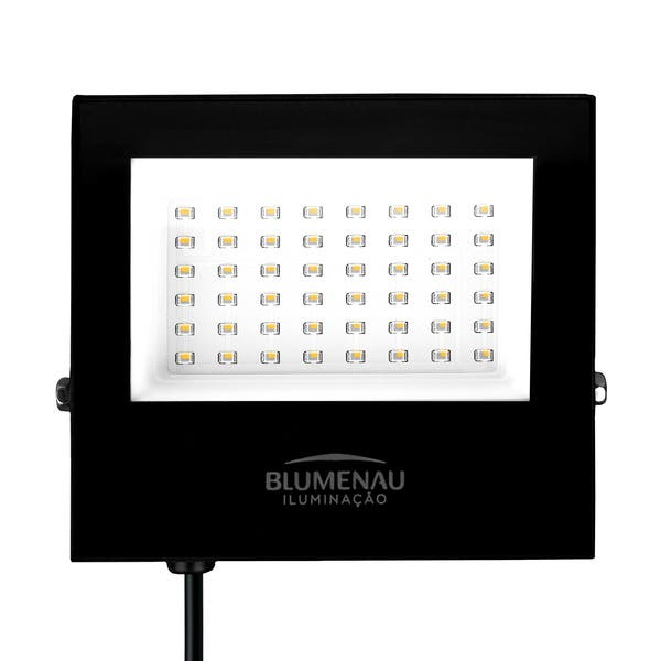 Refletor LED Luz Branca 50W 3900Lúmens Bivolt Blumenau Iluminação